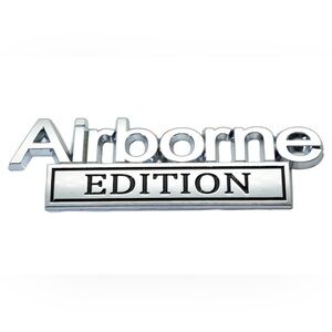 2 pcs New metal Airborne edition badge emblem